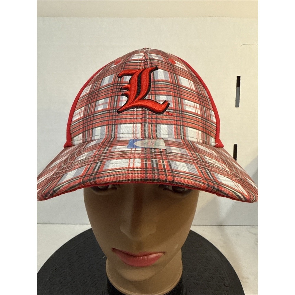LOUISVILLE CARDINAL Plaid ball hat captivating headgear nwt